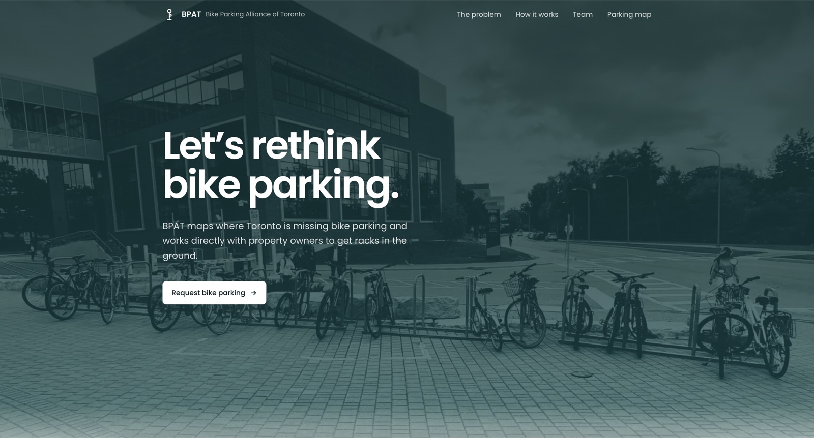 Bike Parking Alliance of Toronto Website (recently redesigned!)